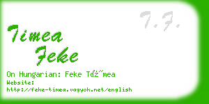 timea feke business card